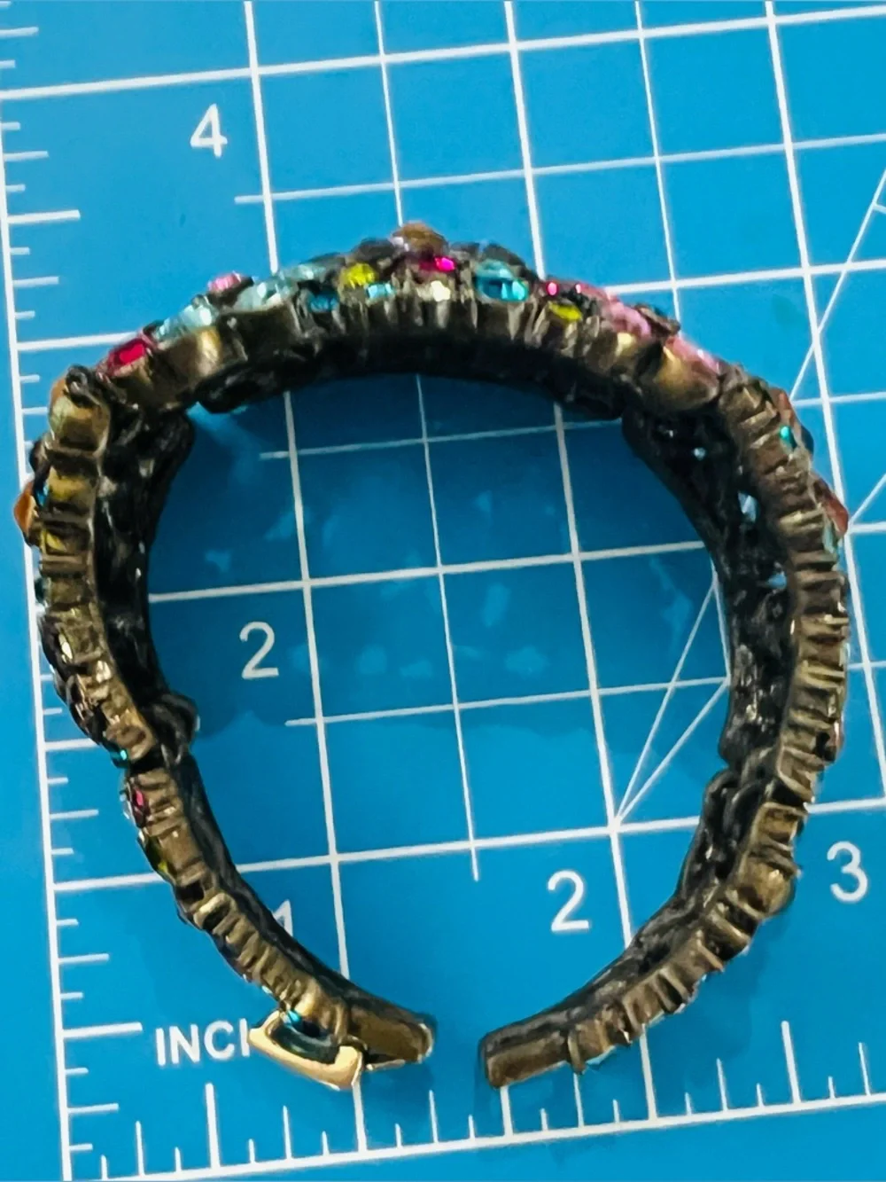 Heidi Daus “Fantasy in Florals” Crystal bracelet,bright multi colors Size SMALL - Picture 9 of 10